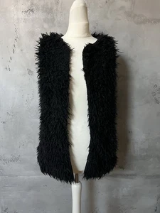 Damen Weste Jacke Kunstfell Teddyfell Gr. S, Schwarz, Taschen , Top - Bild 1 von 8