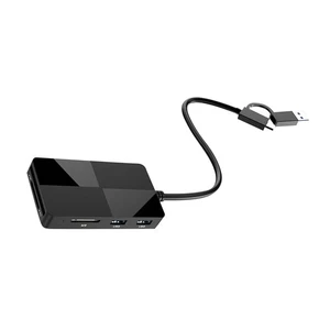 For SD TF CF XD MS Memory Card Reader 8 in 1 USB 3.0 Type C SD Card Hub Adapter - Afbeelding 1 van 15