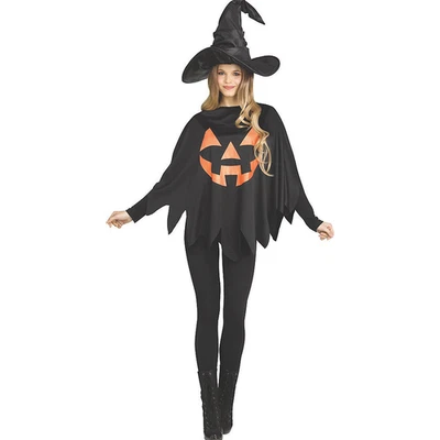 Poncho Jack O Lantern Costume - Fun World - Imagem 1 de 2