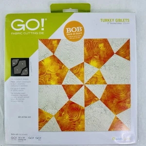 accuquilt GO! Turkey Giblets 12 Finished Block Die Fabric Cutting 55644 - Picture 1 of 9