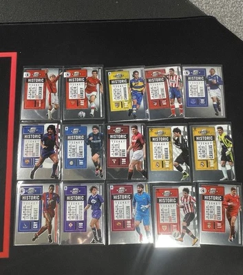 Juego completo de boletos históricos ópticos Panini Chronicles 2020 Maradona Beckham... Foto 1 de 2