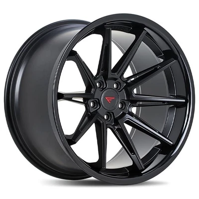F20x8.5/R20x10.5"Staggered Ferrada Wheels CM2 Matte Black with Gloss Black (S02) Foto 1 de 4