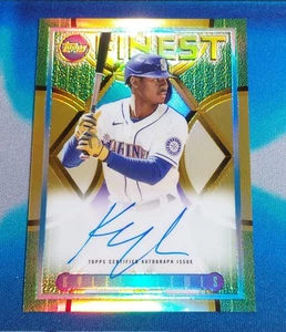 Kyle Lewis 2022 Topps Finest Flashbacks 1995 Auto GOLD #95FA-KL (Mariners) SP/15 - Picture 1 of 2