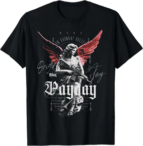 Hip Hop Y2K Vintage Hipster Edgy Urban Streetwear Angel T-Shirt Gifts S-4XL - Picture 1 of 6