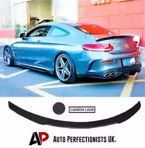 Mercedes C Class Coupe W205 C205 Rear Carbon Fibre Boot FD Spoiler Lip Wing Kit - Picture 1 of 13