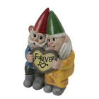 Just You & Me Resin Garden Gnome Couple Shelf Sitter Sculpture Home Decor Statue