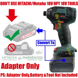 1x Metabo 18V LiPower Bohrmaschine Werkzeug Adapter passend für Makita 18V Li-Ion Akku - Bild 1 von 4