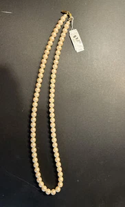 1928 Faux Pearl Strand Statement Necklace signed 12” Costume Jewelry vintage - Picture 1 of 4