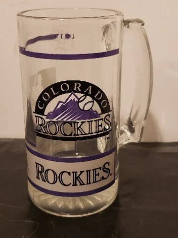 Colorado Rockies Glass Mug Clear MLB Cover