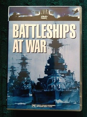 THE WAR FILES: BATTLESHIPS AT WAR - DVD R-ALL, LIKE NEW, FREE POST IN AUSTRALIA - Image 1 of 2