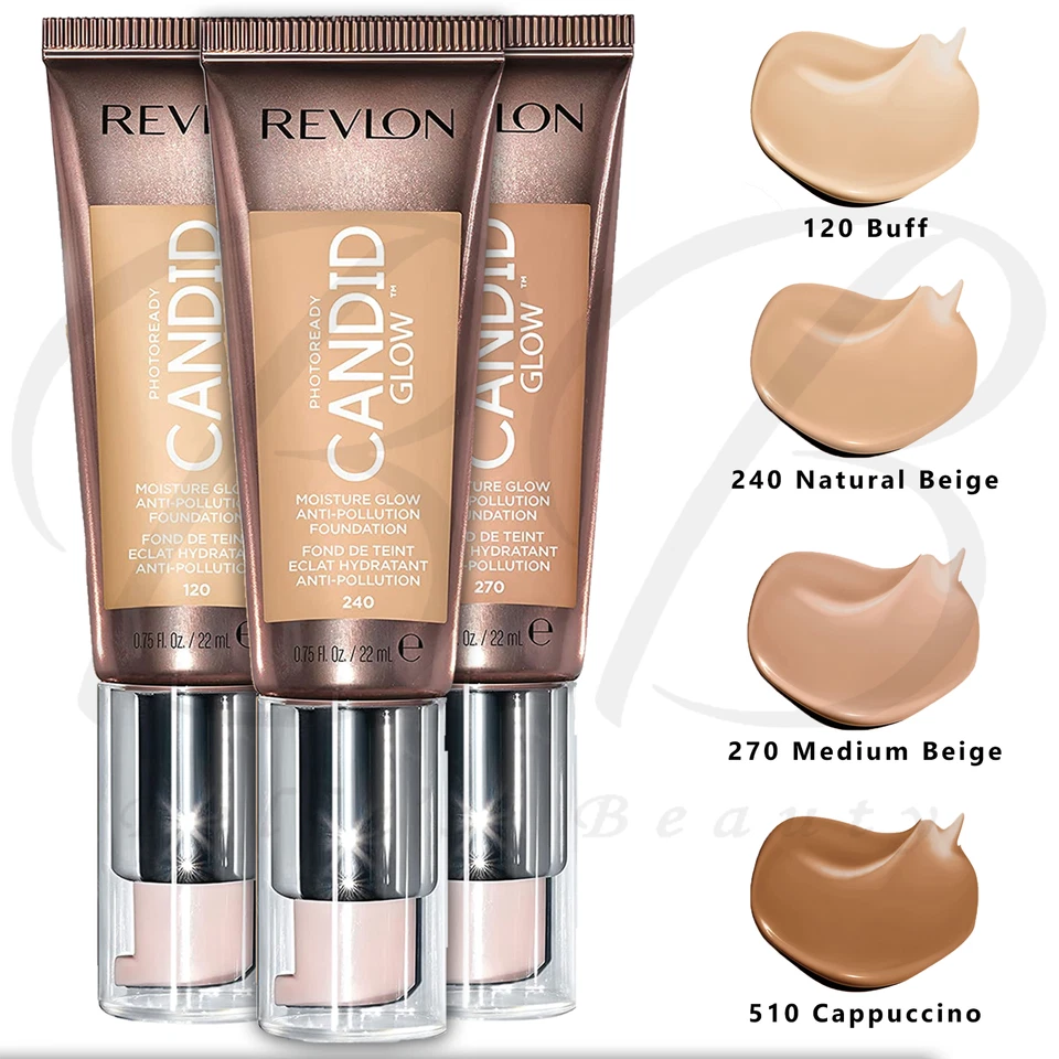REVLON PhotoReady Candid Glow Moisture Anti-Pollution Foundation 22ml *CHOOSE* - Image 1 of 4