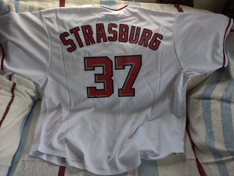 Nationals #37 Strasburg Jersey Size 3X Cover