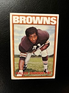 1972 TOPPS FOOTBALL HIGH NUMBER WALTER JOHNSON # 292 * EX *