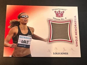 Lolo Jones 2023 Sport Kings Volume 4 Memorabilia RED #SM-LJ Track & Field #d /50 - Picture 1 of 2