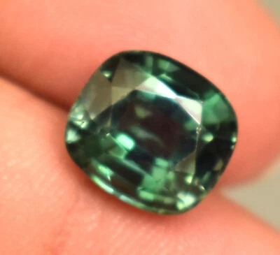 Natural Mozambique Green Tourmaline 5.90 Ct Cushion Cut Loose Gemstone TREATED - Image 1 of 4