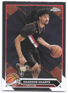 2023-24 Topps Chrome Shaedon Sharpe (G) - Picture 1 of 2