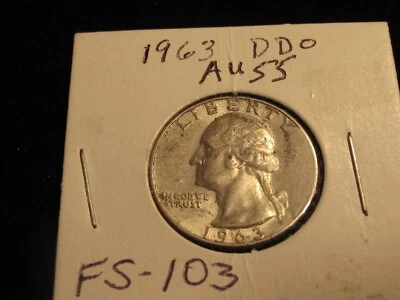 1963 Washington Quarter DDO (FS-103) - Image 1 of 4