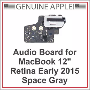 Nueva placa de audio Apple 923-00440, gris espacial, MacBook 12"" Retina principios de 2015 - Imagen 1 de 4