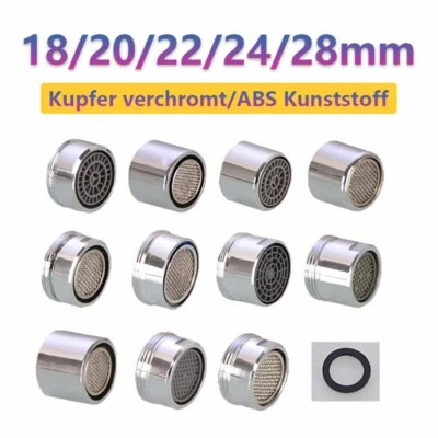 18/20/22~28mm Wasserhahnfilter Wasserfilter Luftsprudler Perlator Strahlregler  - Bild 1 von 4