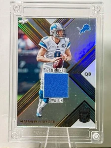 2013 Panini Elite Matthew Stafford Silver Prizm Game Used Patch - Lions - Picture 1 of 2