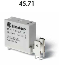 FINDER 45.71.7.012.0310 RELAIS FÜR RAUMTEMPERATUR 16A - 250V - 12VDC - Bild 1 von 1