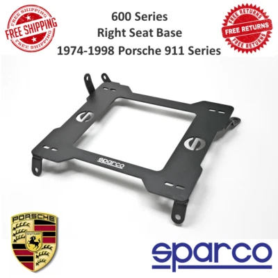Base de asiento derecho Sparco serie 600 3/16" acero para Porsche serie 911 1974-1998 Foto 1 de 4
