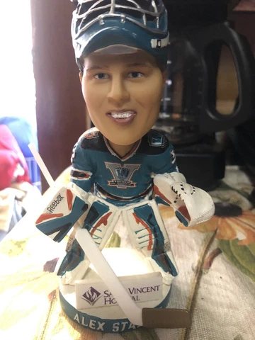 Alex Stalock Worcester Sharks Bobblehead AHL Hockey San Jose Cover