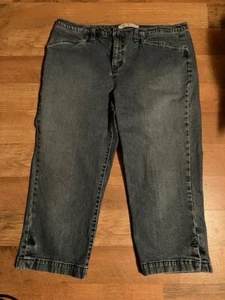 Vintage TOMMY HILFIGER Sz 14 CAPRI Jeans Womens Mid Rise 98% Cotton 2% Spandex - Picture 1 of 12