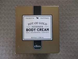 Neu im Karton Beekman 1802 Topf Goldschimmer Ziegenmilch Körpercreme/Lotion 8 Unzen - Bild 1 von 2