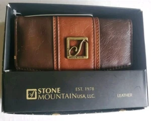 Bonded Stone Mountain Leather Ladies wallet new in box Sm Defect See Pics - Picture 1 of 6