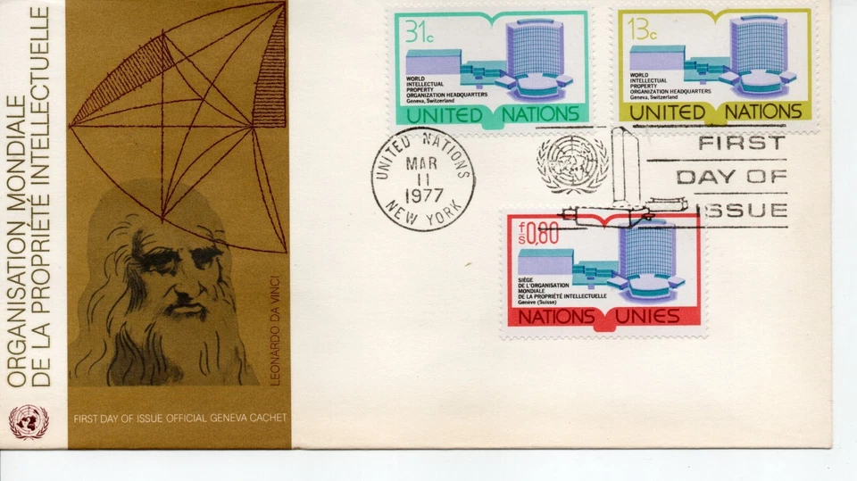United Nations First Day of Issue Stamp - World Intelectual Property - Image 1 of 1