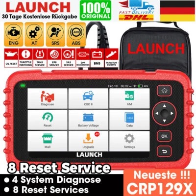 2025 LAUNCH CRP129X KFZ Diagnosegerät Profi Auto OBD2 Scanner TPMS EPB SAS ABS - Bild 1 von 4
