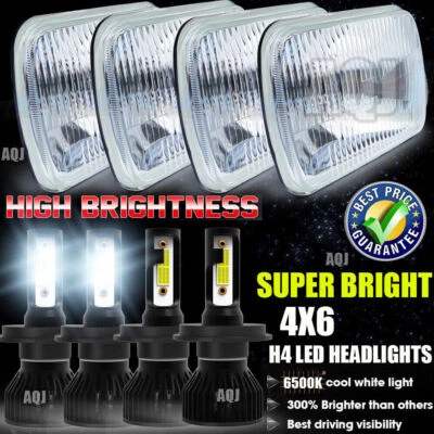  4x6'' LED Headlights Hi/Lo Sealed Beam Headlamp For Isuzu NQR NPR NPR-HD FTR — 第 1/4 张图片