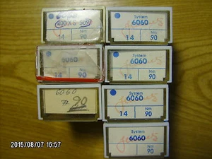 100 piezas Agujas Máquina de Coser SCHMETZ 6060 NM 90 Talla 14 - Imagen 1 de 1