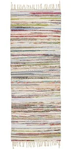 Läufer Flickenteppich Bodenläufer 60x180cm Baumwolle Bunt Ib Laursen 1964-00 - Bild 1 von 4