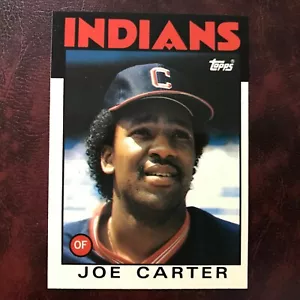 1986 Topps TIFFANY Set JOE CARTER #377 CLEVELAND INDIANS ** MINT ** HIGH GRADE * - Picture 1 of 2