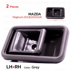 For Mazda Magnum 323 B2000 B2600 626 1985 - 98 Pair Gray Inner Door Handle Pair - Picture 1 of 9