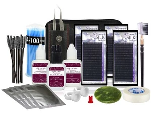 Premium Eyelash Extension Starter Kit/Set Professional - Diamond Silk Lash - Picture 1 of 3