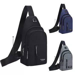 Small Chest Bag Pack Sport Shoulder Sling Cross Body Bag Travel Outdoor Backpack - Picture 1 of 17