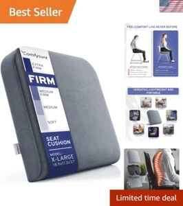 Extra Large Firm Memory Foam Seat Cushion - Ideal for Recliners & Office Chairs - Picture 1 of 10