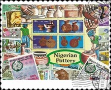 Nigeria : 100 francobolli diversi Collezione