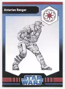 2009 Star Wars Miniatures Ja Antarian Ranger Stat Card Only - Picture 1 of 2