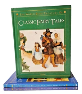 The World Book Treasury of Classic Fairy Tales Volume 1, 2, 3 Vintage 1991 First - Bild 1 von 16