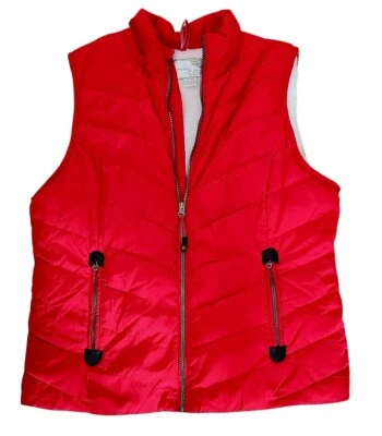 Abrigo chaleco acolchado con cremallera frontal forrado de piel sintética Green Tea para mujer talla XL Foto 1 de 4