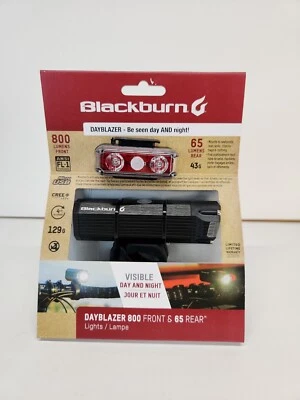 Комплект велосипедных светодиодных фар Blackburn PN: 7097796 Dayblazer 800 передние и 65 задние для велосипеда - Изображение 1 из 4