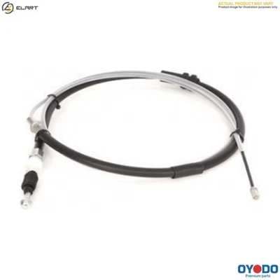 CABLE PULL PARKING BRAKE 70H0591-OYO FOR HYUNDAI D3EA 1.5L 3cyl GETZD4FA 1.5L - Image 1 of 4