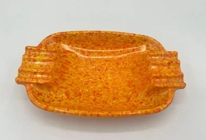Vintage Irwin Willert #100 Melamine Ashtray Bright Orange ~ Perfect ~ Free Ship - Picture 1 of 1