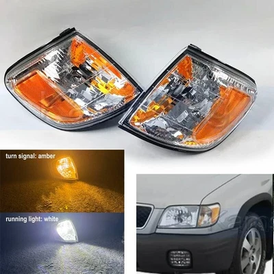 Luz DRL de señal de esquina LED delantera ámbar/blanca para Subaru Forester SF5 2001-2002 Foto 1 de 4