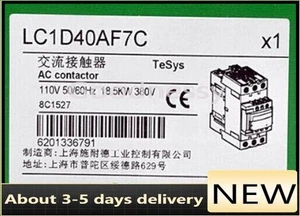 New Schneider LC1D40AF7C AC Contactor 40A 110V 50/60Hz Fast shipping US Free TAX - Picture 1 of 6