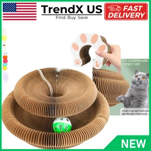 Acordeón Órgano Mágico Gato Tablero Rascador Juguete Gatito Kurlz Bola Almohadilla Rascadora - Imagen 1 de 8